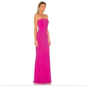 Norma Kamali Strapless Fishtail Gown